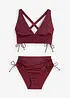 Bikini med topp med kryssende stropper (2-delt sett), bonprix