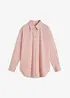 Oversized skjorte med knappestolpe, av 100% bomull, bonprix