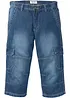 Regular Fit 3/4-cargojeans med stretch, Straight, bonprix