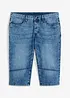 Lang bermudashorts i lett denim med stretch, Regular Fit, bonprix