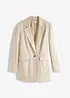 Lang blazer i lin- og viskosemiks, bonprix