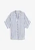 Krinklet bluse av lett viskose, bonprix