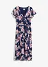 Mesh-midikjole med print, bonprix