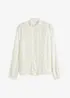 Bluse med hullbroderi, bonprix