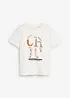 T-skjorte med glitterprint, bonprix