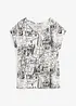 Topp med skisse-print, bonprix