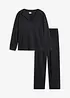 Loungewear-dress i strukturert jersey, bonprix