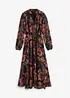 Chiffonkjole med print, bonprix