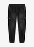 Regular Fit sweat-jeans med cargolommer, Straight, bonprix