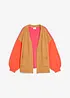 Oversized cardigan med Color-Blocking, bonprix