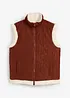 Vendbar vest i teddyplysj, bonprix