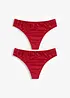 Maxi-stringtruse med blankt materiale (2-pack), bonprix