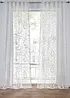 Jacquard-gardin med bladmønster (1-pack), bonprix