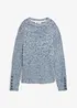 Strikket genser med knapper, bonprix