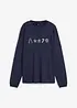 Brodert langermet julegenser, oversized, bonprix