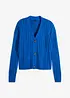 Kort ribbestrikket cardigan, bonprix