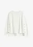 Oversized sweatshirt i ren økologisk bomull, bonprix