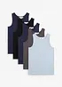 Singlet med myk bomull (5-pack), bonprix
