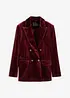 Blazer i myk fløyel, bonprix