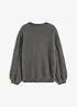 Oversized genser med dyp utringning i ryggen, bonprix