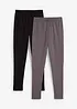 Termo-funksjonsleggings med mykt fleecefôr (2-pack), bonprix