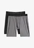 Lang boxershorts (2-pack), bonprix