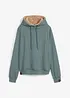 Termo-sweatshirt med hette og teddyfôr, bonprix