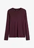 Langermet topp med mesh, bonprix