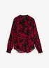 Chiffonbluse med vaflede detaljer, bonprix