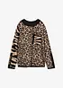 Genser med leopard-print, bonprix