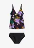Tankini (2-delt sett) med V-hals, bonprix