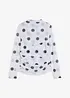Langermet topp i myk mesh, bonprix