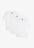T-skjorte med V-hals (3-pack), bonprix