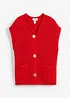 Strikket vest med lommer, bonprix