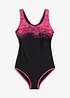 Badedrakt i sporty modell med racerback, bonprix