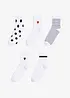 Tennissokker med økologisk bomull (5-pack), bonprix