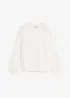 Oversized sweatshirt i ren bomull, bonprix