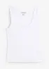 Ribbet singlet i myk viskose, bonprix