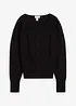 Finstrikket cardigan i bomullsmiks, bonprix