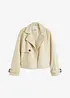 Kort jakke i imitert skinn og trenchcoat-look, bonprix
