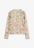 Topp i mesh med lange ermer, bonprix