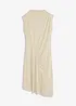 Midikjole med drapering og asymmetrisk fald, bonprix