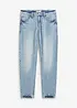 Classic Fit-jeans med stretch og kortere ben, Tapered, bonprix
