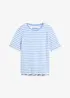 Kortermet topp i ribbemateriale, bonprix