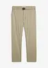 Regular Fit-chinos med belte og stretch, Straight, bonprix