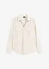 Skjortebluse i omslagslook, bonprix
