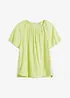 Bluse i krinklet strukturmateriale, bonprix