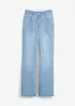 Straight-jeans, High Waist, splitt i kanten, bonprix