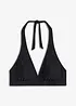Halterneck-bikinitopp med V-hals, bonprix