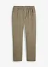 Regular Fit pull on-bukse i 100% bomull, Straight, bonprix